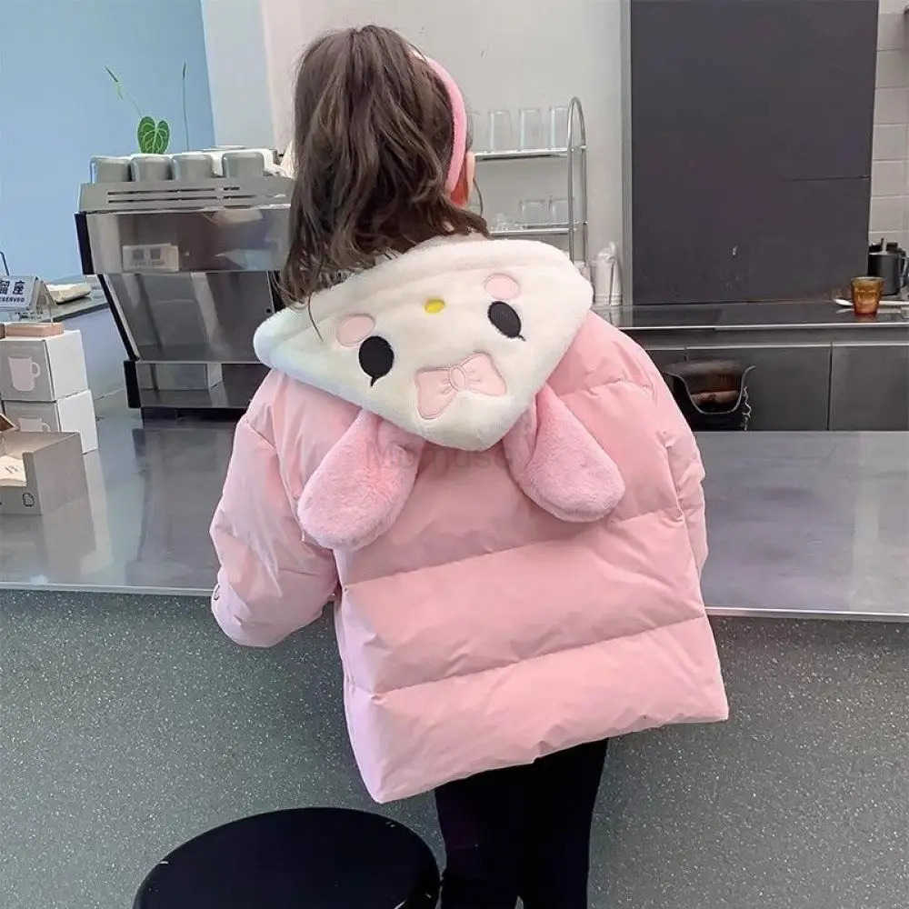 Sanrio Hot Cotton Clothes My Melody Girls Leisure Sports Hooded Jacket Cinnamoroll Hello Kitty Kawaii Child Hoodie Cartoon Gift H251104