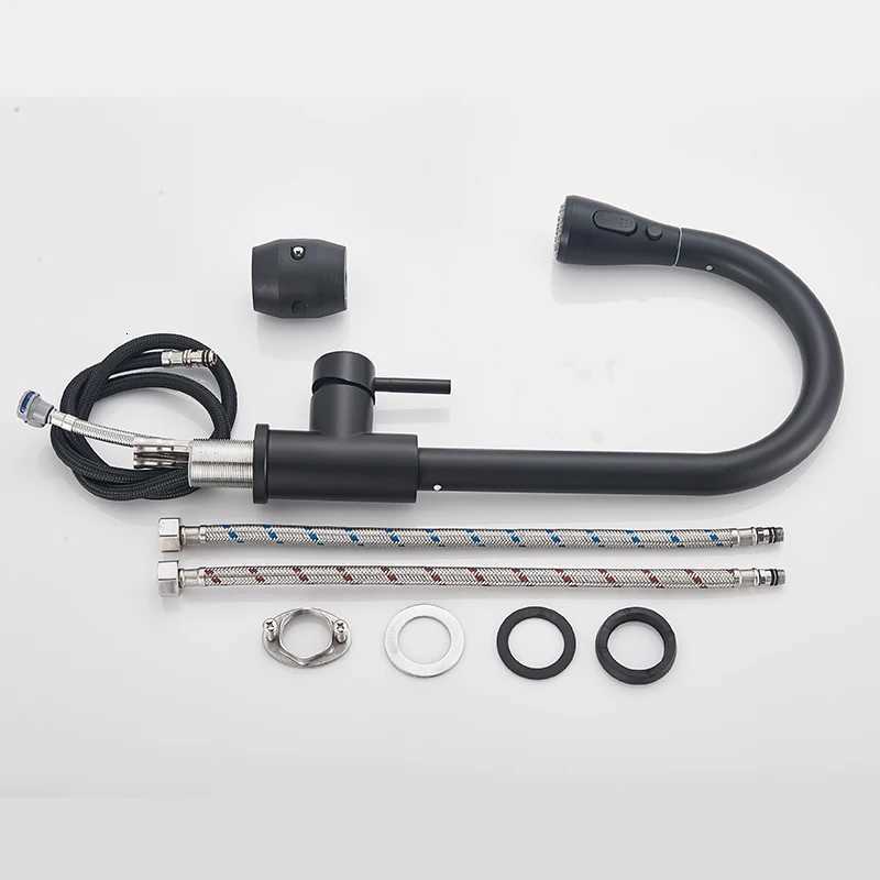 Pl Out Kitchen Faucet Silver Single Handle Nickel Kitchen Tap Single Hole Handle Swivel Sprayer Water Mixer Tap Y251104