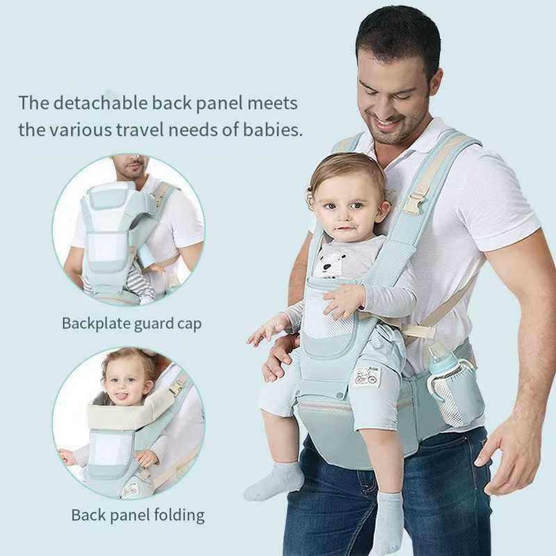 Ergonomic Baby Carrier Backpack Infant Baby Hipseat Carrier Front Facing Ergonomic Kangaroo Baby Wrap Sling Travel Backpack J250925