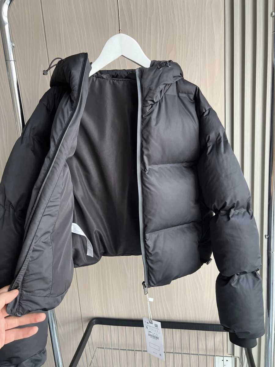 ETJ Fall/Winter 2025 New Womens Short hooded thick cotton jacket Pressed rubber sports coat 4341749 J251104