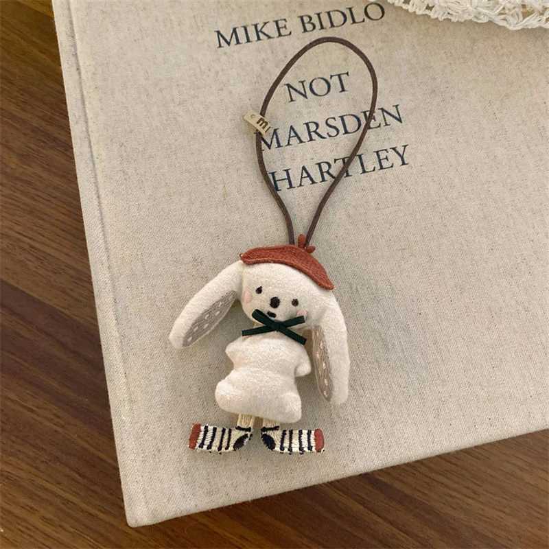 Cartoon Doll Pendant Cute Plush Keychain Korean Versatile Bag Pendant for Women Car Keyring Accessories Women Couples Gift C251104
