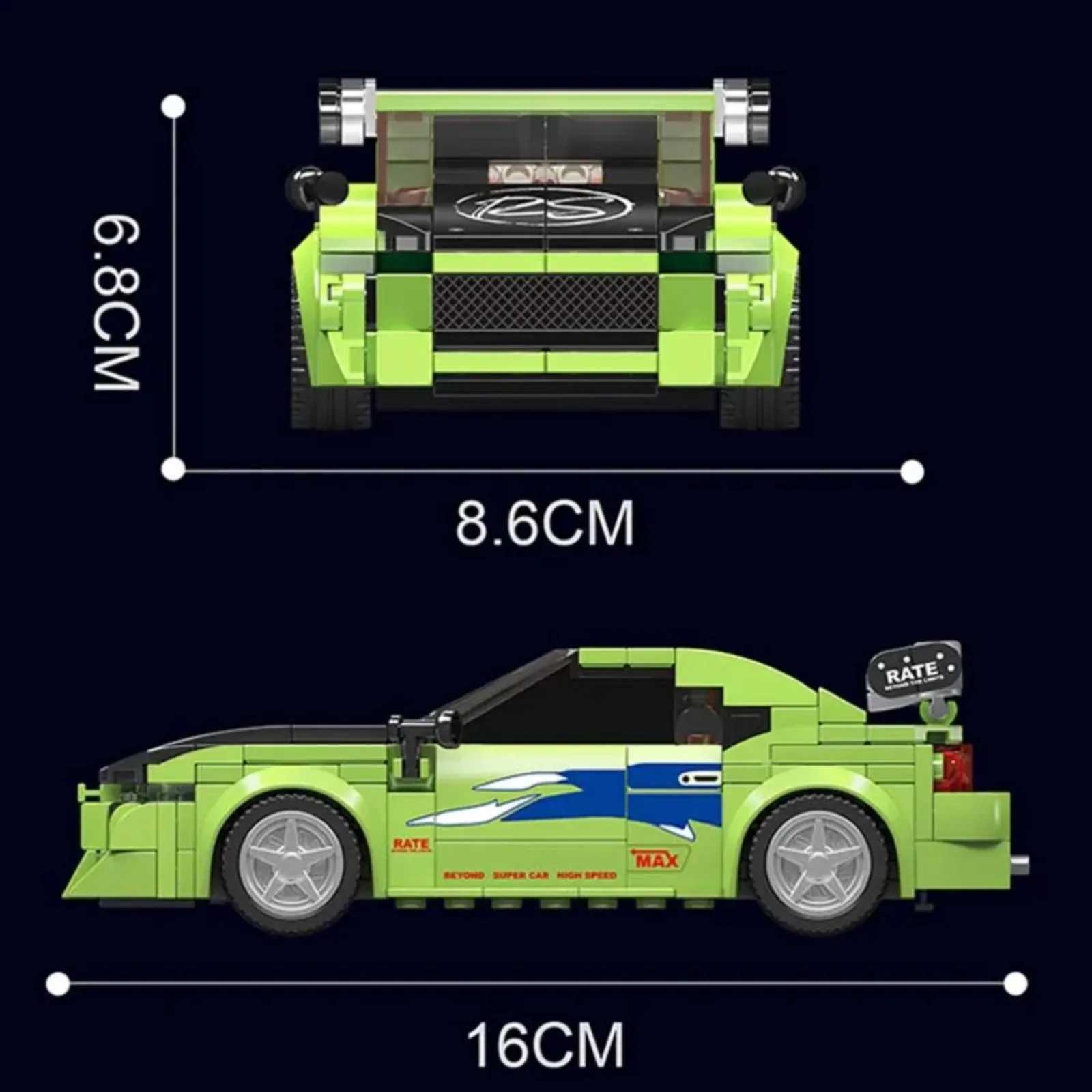 Mould King 27033 Racing Car Model Building Kit with Acrylic Display Case STEM Educational Toy Gift for Kids C251104