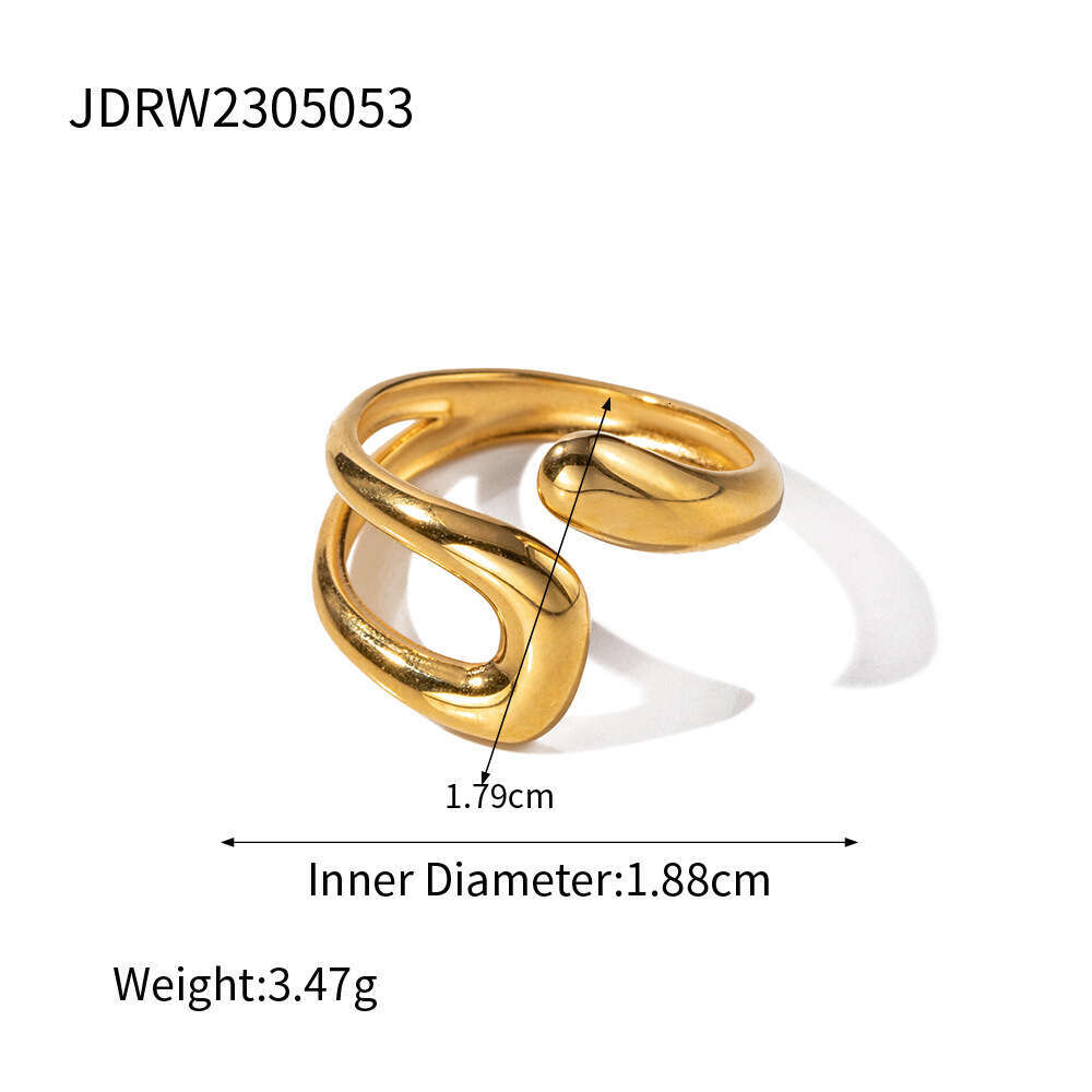 Titanium Light Luxury High-end Feel Ring Non-fading Hand Rings Cross-border Stainless Steel Jewelry