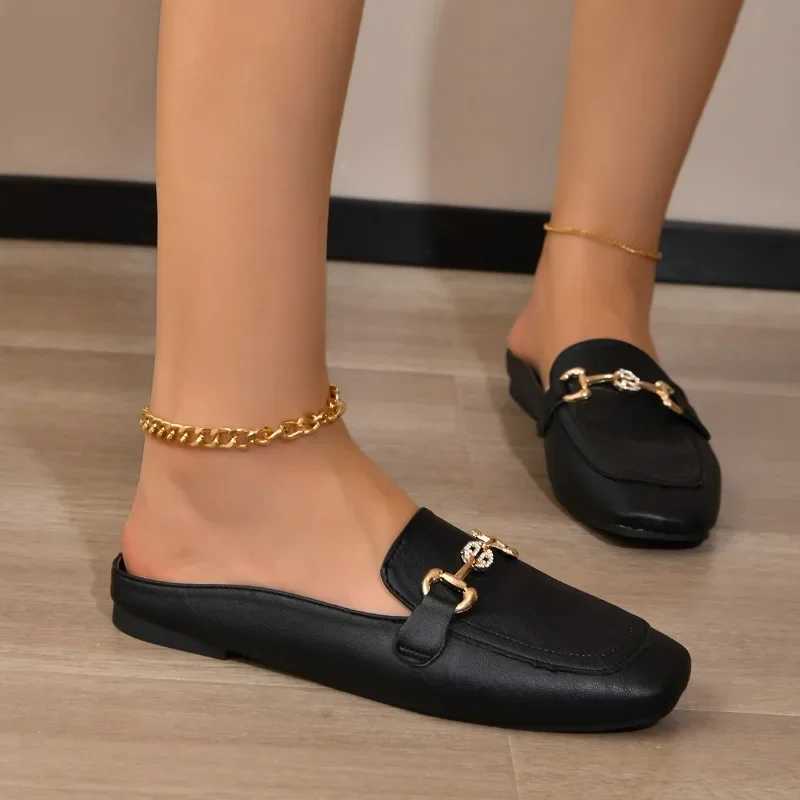 2024 New Womens Shoes Womens Flat Fashion British Leather Oxford Shoes Size 44 Comfortable Casual Shallow Flat Gold Z250403