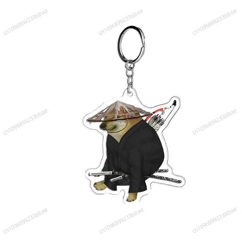 Creative Internet Celebrity Cheems Meme Cute Warrior Cheems Keychain Funny Cheemsburger Expression Key Chain Pet Dog PendantW251103