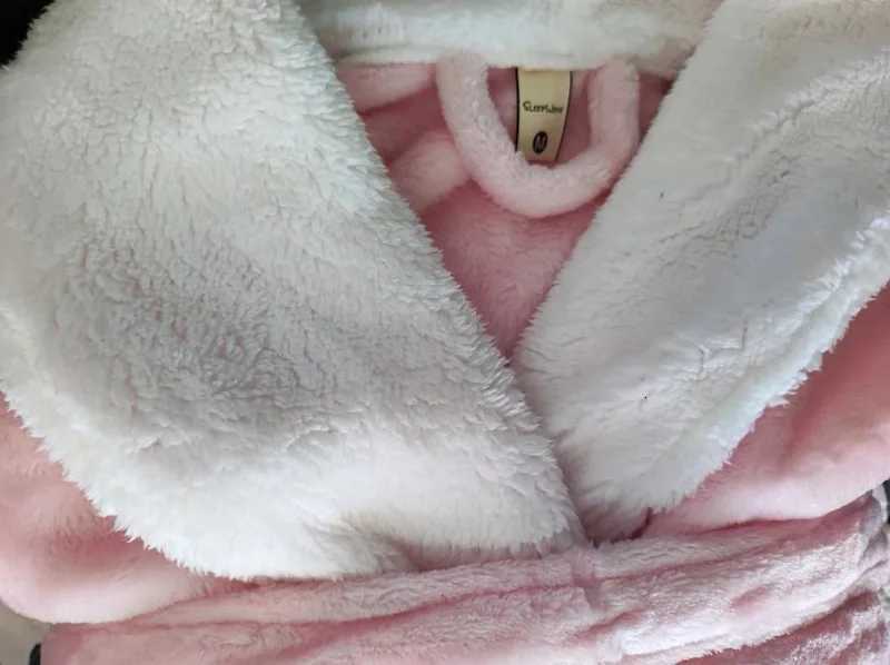 Men Extra Long Warm Flannel Bathrobe 40-100 Kg Men Winter Coral Fleece Bath Robe Night Sleepwear Women Dressing Gown Cozy Robes C251104