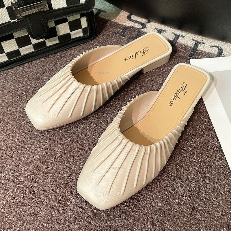 New Designer Sandals With Free Shipping Lazy Baotou Half Four Seasons Outdoorfashion Waterproof Korean Edition Internet Red Single Shoes Women's 