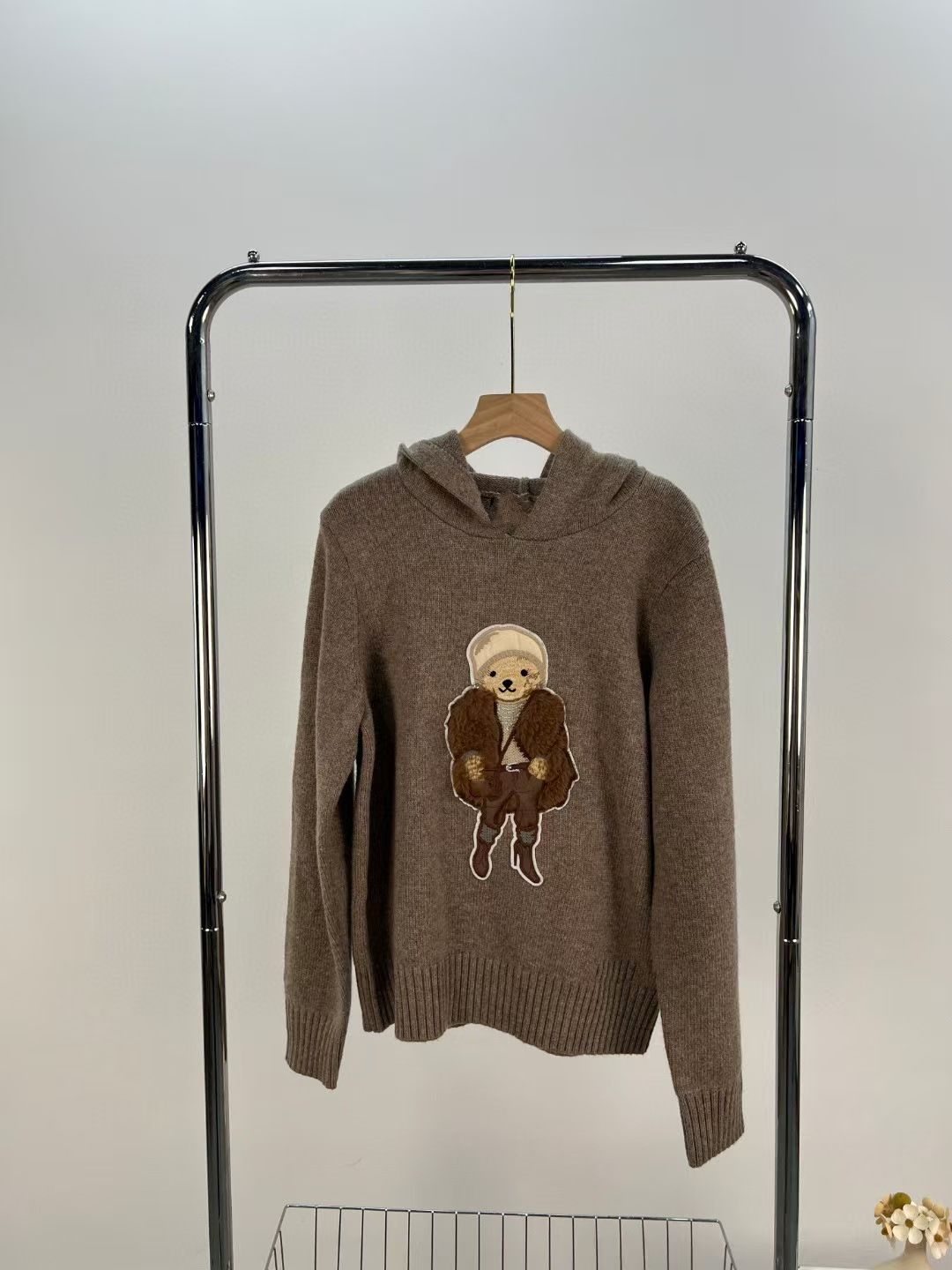 Womens Sweaters Sweaters Winter Soft Basic Women Pullover Cotton Bear Pulls Knitted Jumper Teddy Bear Embroidery Unisex bear Sweaters S-XL S251125