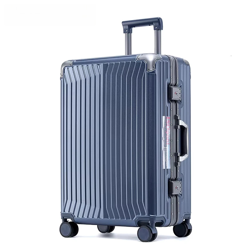 Luggage Aluminum frame boarding case 20/22/24/26/28 inch high capacity trolley case with universal wheels