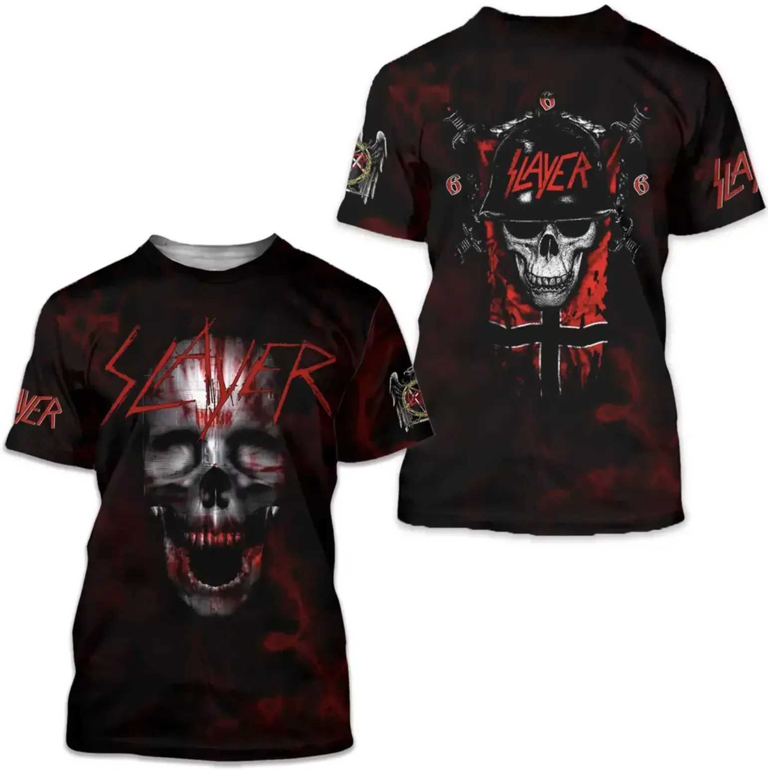 Pop metal rock band killer 3D printed T-shirt mens hip-hop style street T-shirt W250403