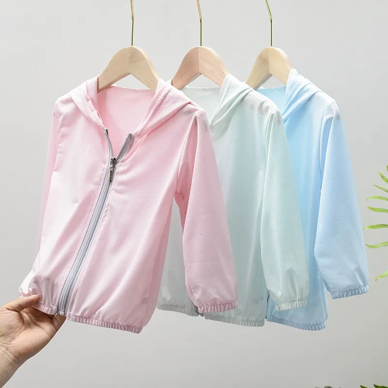 Babys thin coat childrens sun protection clothing summer ice silk parents boys and girls 250325z