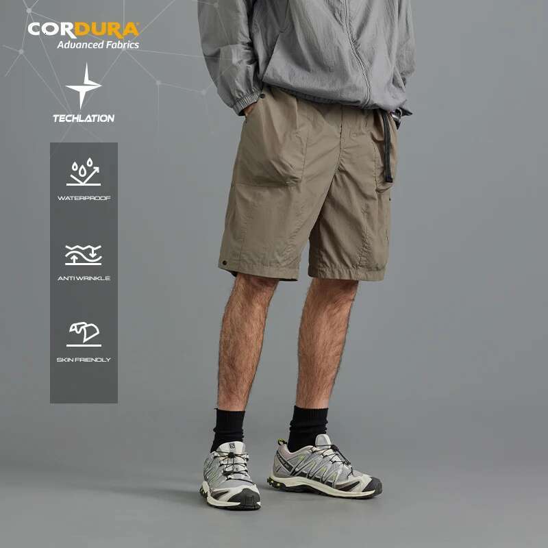 Ripstop Cargo In Black Men Outdoor Breathable Hiking Shorts Sportswear