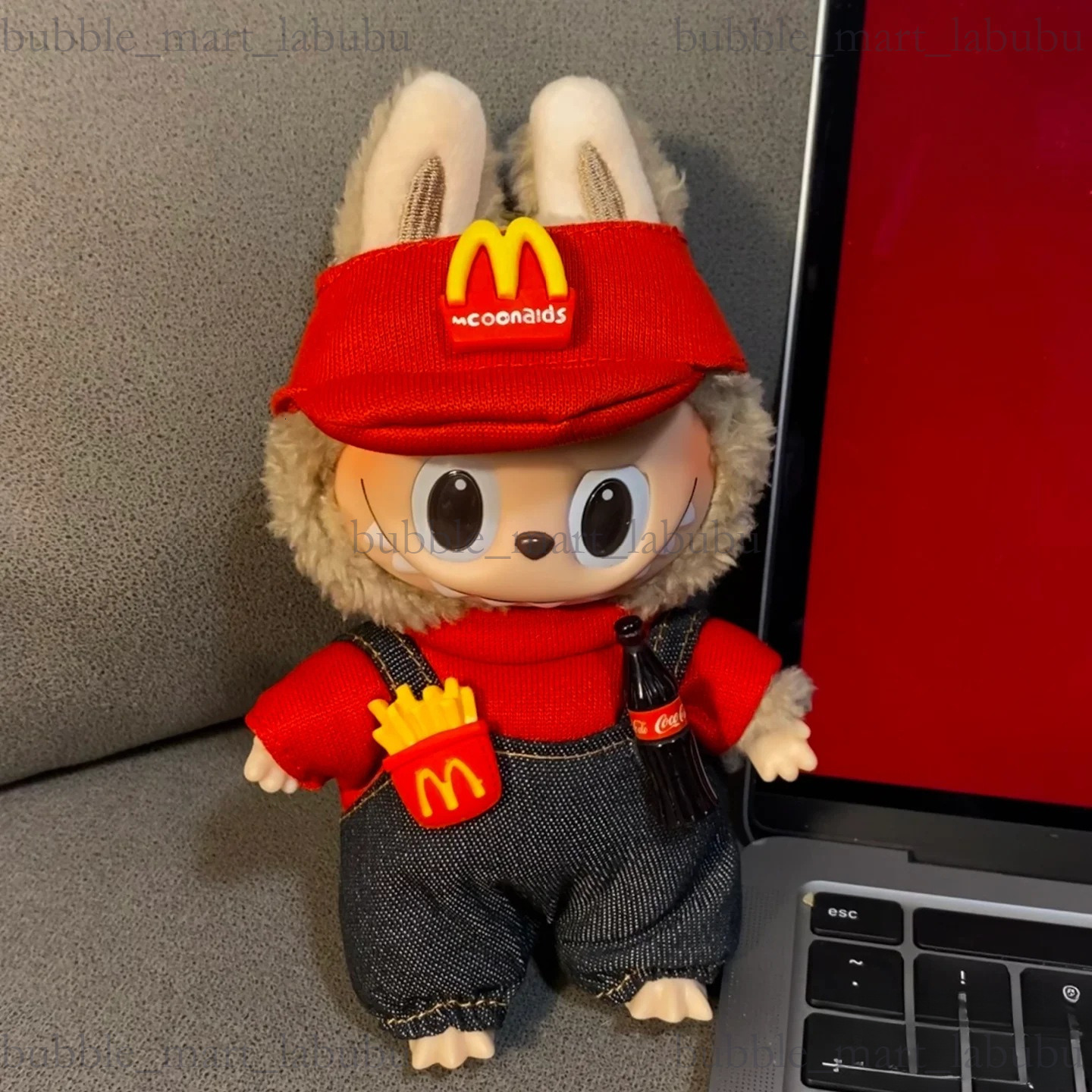 POP MART Doll Clothes High End Mcdonald S Collaboration Gift Set For Workers French Fries And Coke LABUBU