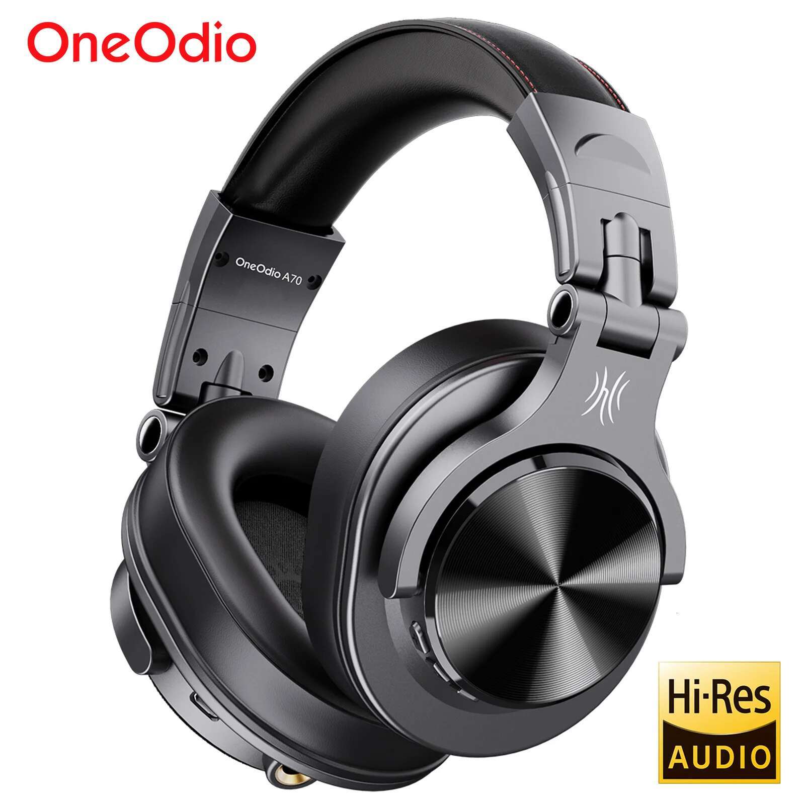 Oneodio Fusion A70 Bluetooth 5.2 Hi-Res Audio Over Ear Wireless Headset Professional Studio Monitor DJ Headphones 72H