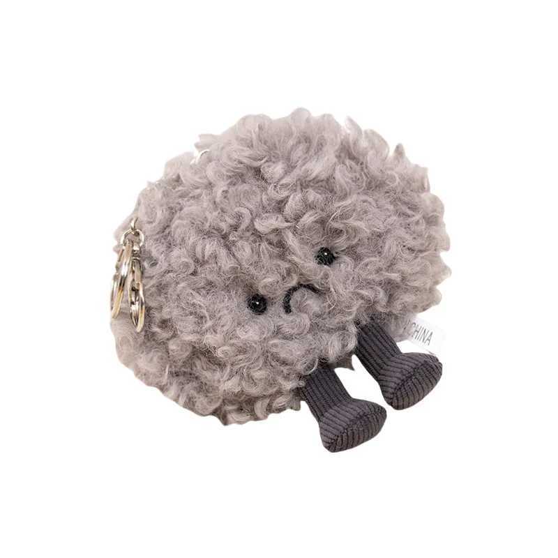 12cm Kawaii Dark Cloud Plush Keychain Cute Plush Toy Keyring Lovely Bag Pendant Backpack Hanging Decoration For Girls Gifts X251104