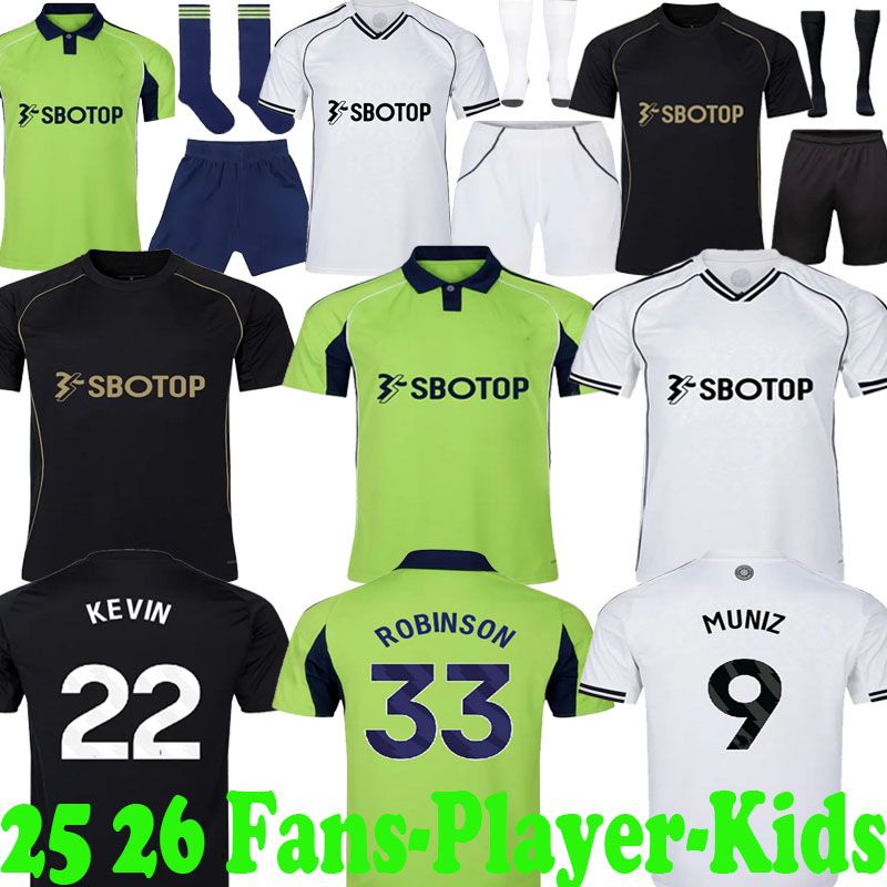 25 26 SMITH ROWE Fulham MUNIZ ANDREAS CAIRNEY RAUL football shirt soccer Jerseys MITROVIC 2025 2026 Bassey FULHAM Men kids Children kit set tops Adama Sessegnon