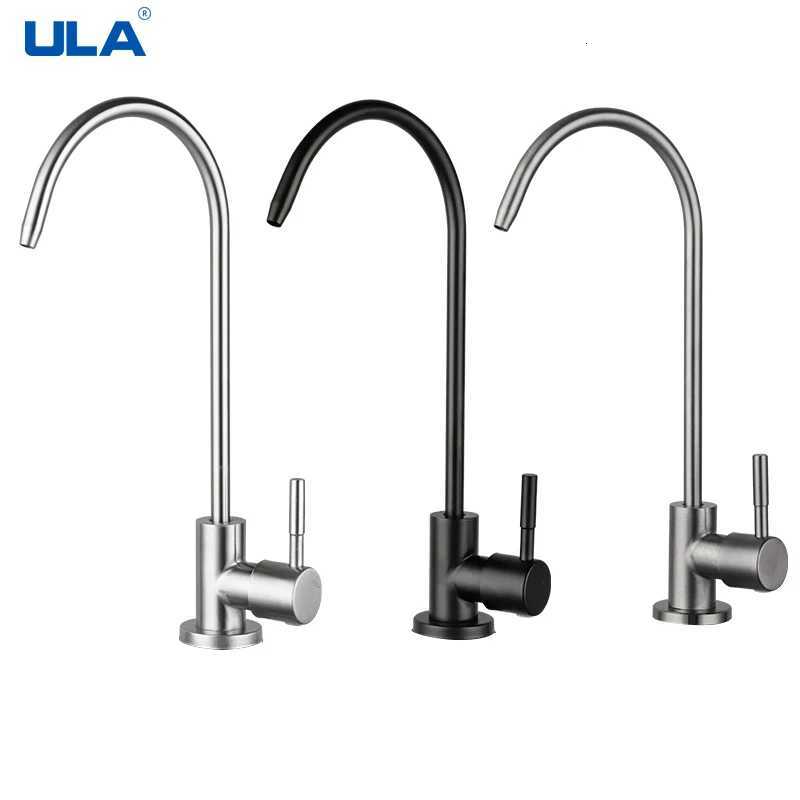 A 1/4Kitchen Filtered Faucet Stainless Steel Direct ifier Direct Drinking Tap Single Cold Water Sink Faucet Black/Bed Y251104