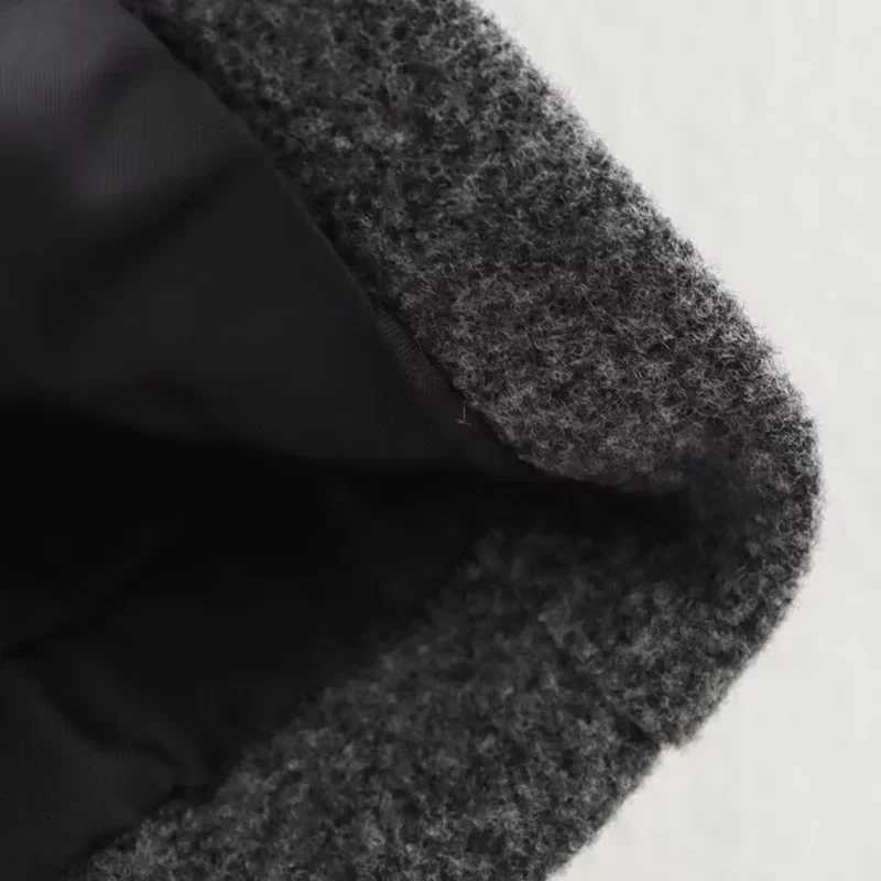 Autumn Loose Woolen Cardigan Winter Cropped Jacket for Women Short Coat Tweed Coat Warm Female Outwear Woman Outerwears J2511031