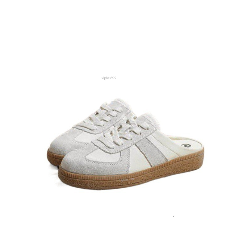 New Designer Sandals With Free Shipping 2025 Sponge Bottom Slippers With Half Drag Hollow Out German Training Comfortable And Versatile Lazy Shoes One