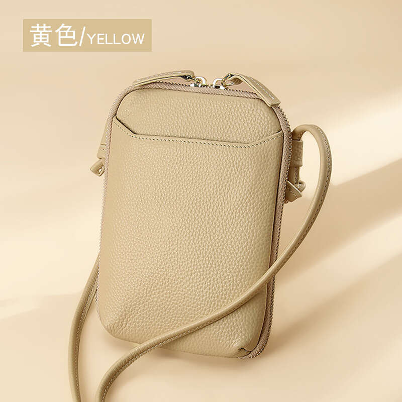 Bag new niche design Single shoulder trend Simple leather mobile phone for women's crossbody bag Mini