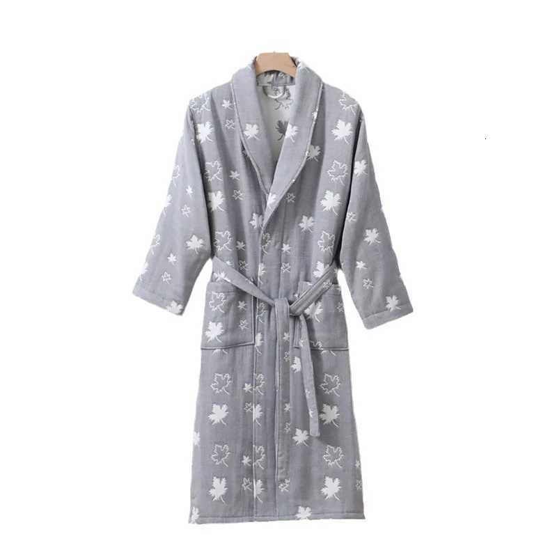 Female 100 Cotton Kimono Robe Autumn Winter New Women Nightgown Sexy Home Bathrobe Ladies Sleepwear Layers Gauze Sleepshirts C251104