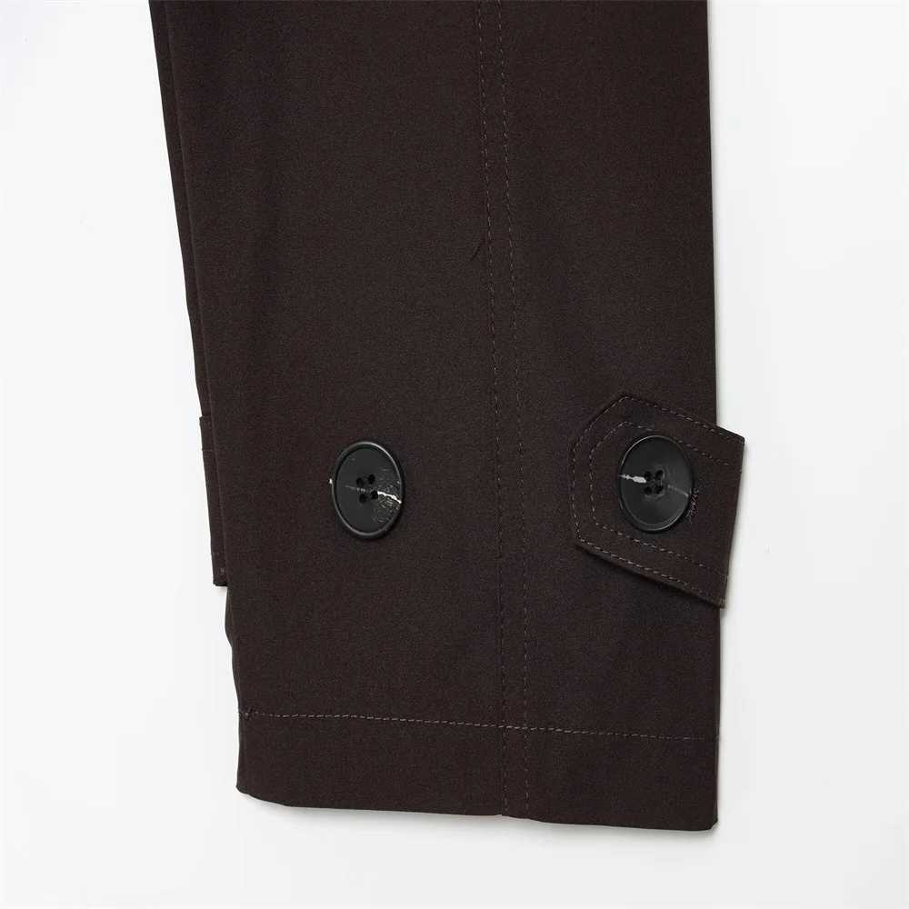 Autumn new womens clothing fashion temperament double breasted classic long sleeved short windbreaker jacket J251103