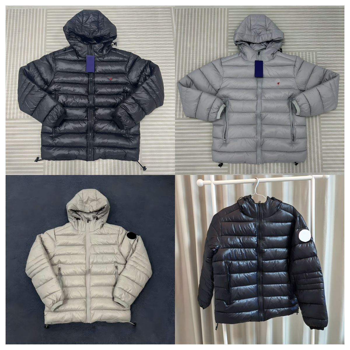 Designer winter coats Men's Women's Oversized Hooded Cotton Puffer Jacket, Embroidered Logo, Street Style Outdoor Coat