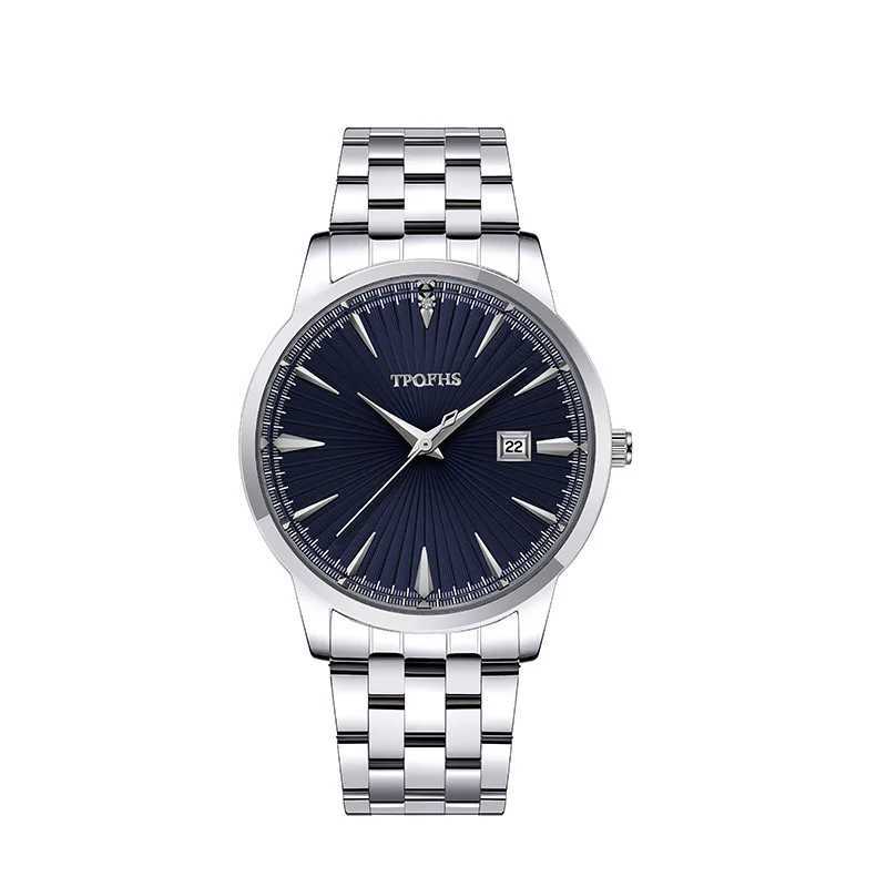 Quartz Watch Mens High-end Feeling Diamond inlaid simple Waterproof Calendar Steel Strip Business Male Fashion Clock WatchesT251104