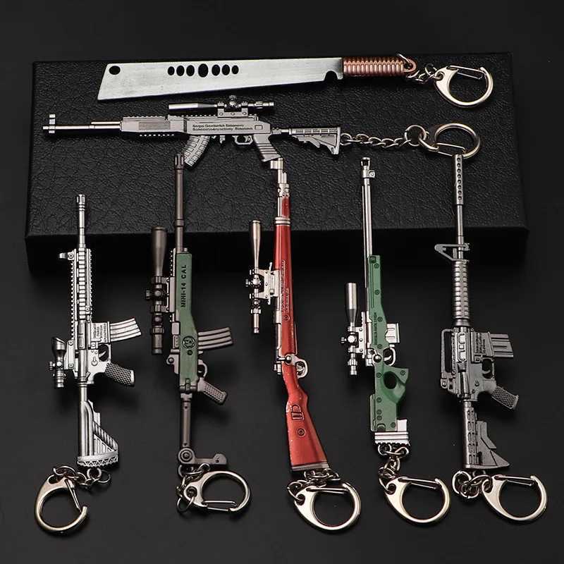 Keychain M24 AWM M4A1 AKM Keyring Pubg Jewelry AccessoriesW251103