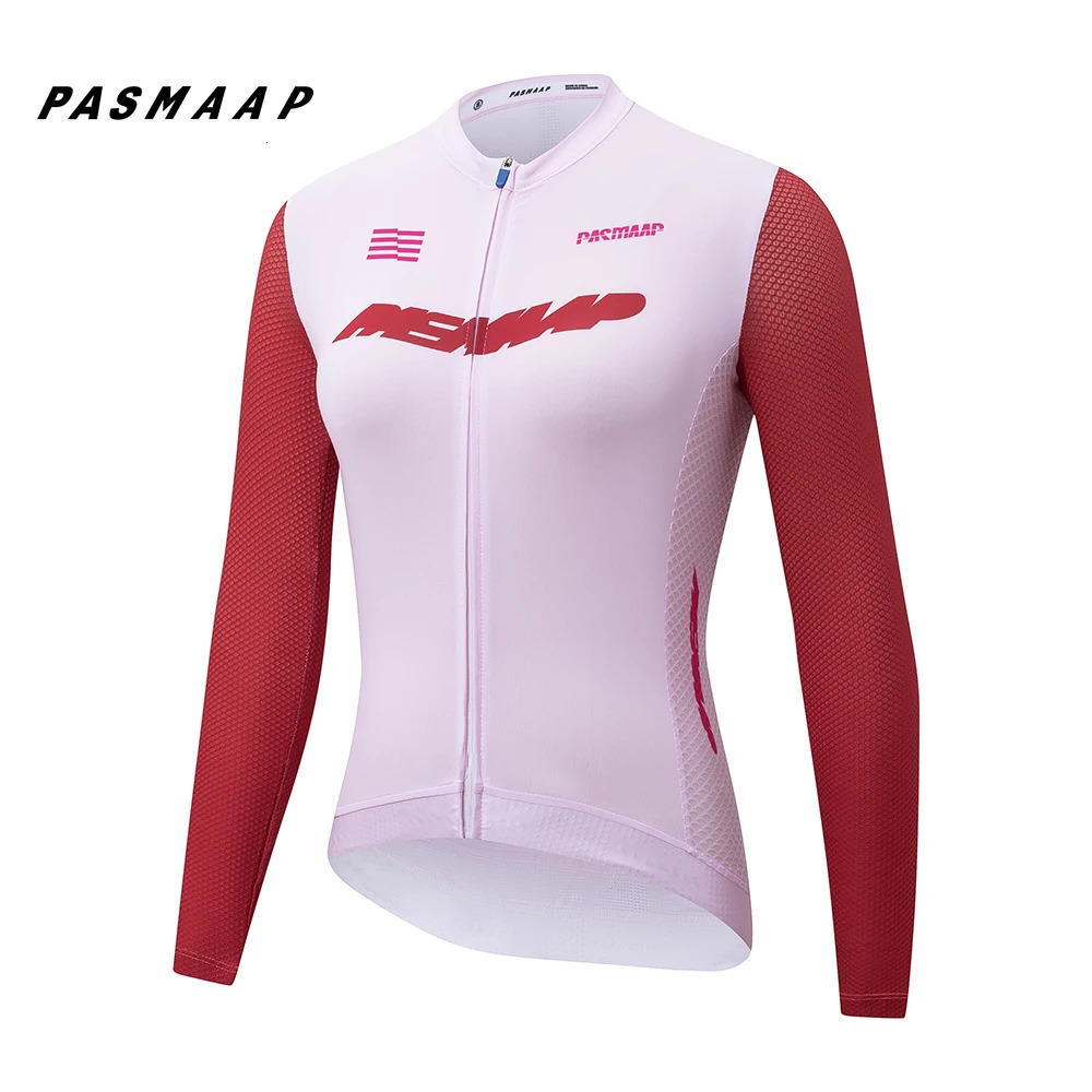 2024 PASMAAP Cycling Jersey Long Sleeve Pro Team Jersey Road Bike Clothing Maillot Ciclismo Hombre Breathable Bicycle Shirt 251031