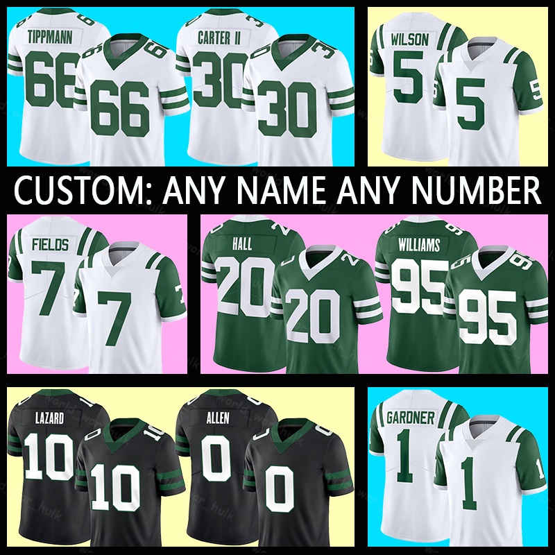 7 Justin Fields Football Jerseys 66 Joe Tippmann 20 Breece Hall 10 Allen Lazard 56 Quincy Williams 11 Jermaine Johnson II 24 Jamien Sherwood 73 Joe Klecko Curtis Martin