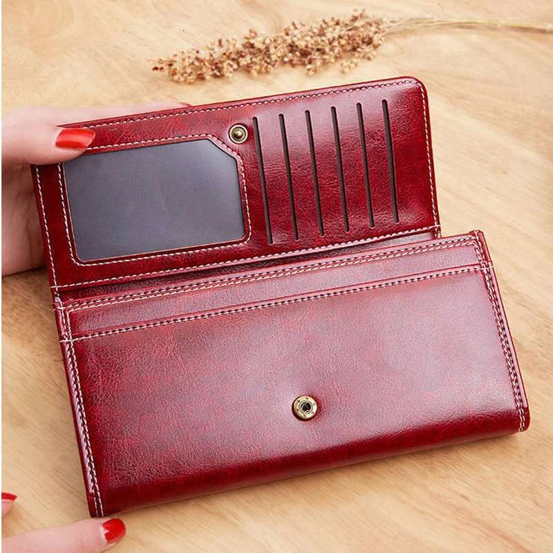 leisure New trend Women s Leather Wallet Long Fashion Money Bag Designer Handbag Card Clip