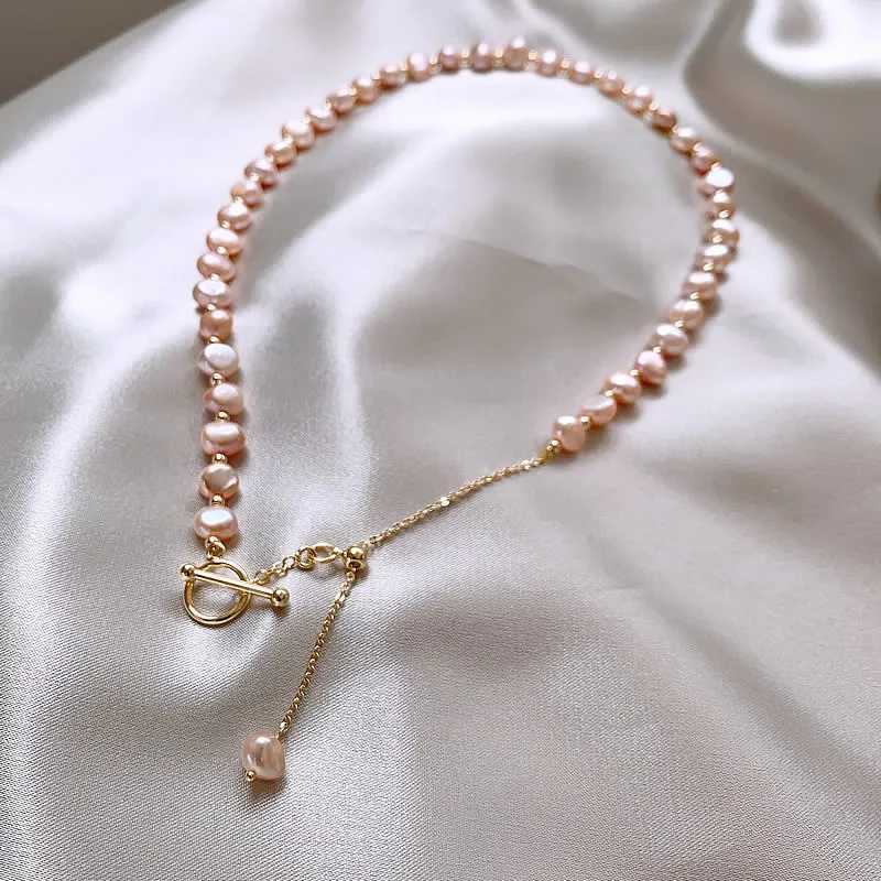 New Arrival Natural Baroque Pink Freshwater Pearl 14K Gold Filled Female Chains Necklace Jewelry For Women Valentines Day GiftsXJ251104