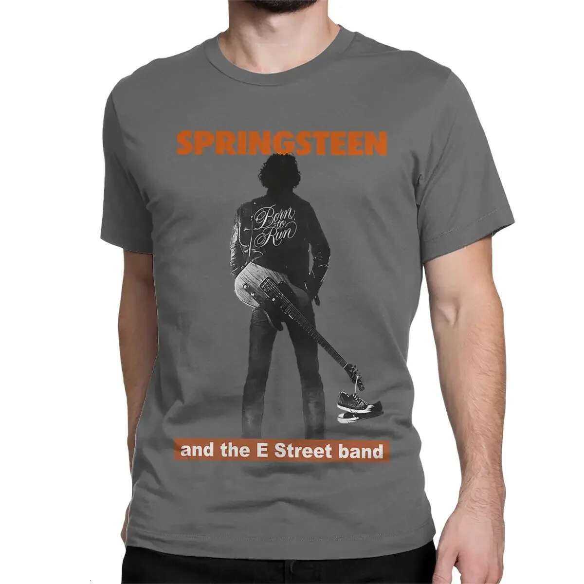 Men's Bruces The E Street Band Springsteens T Shirts Cotton Clothing Fashion Short Sleeve Crewneck Tees New Arrival T-Shirts