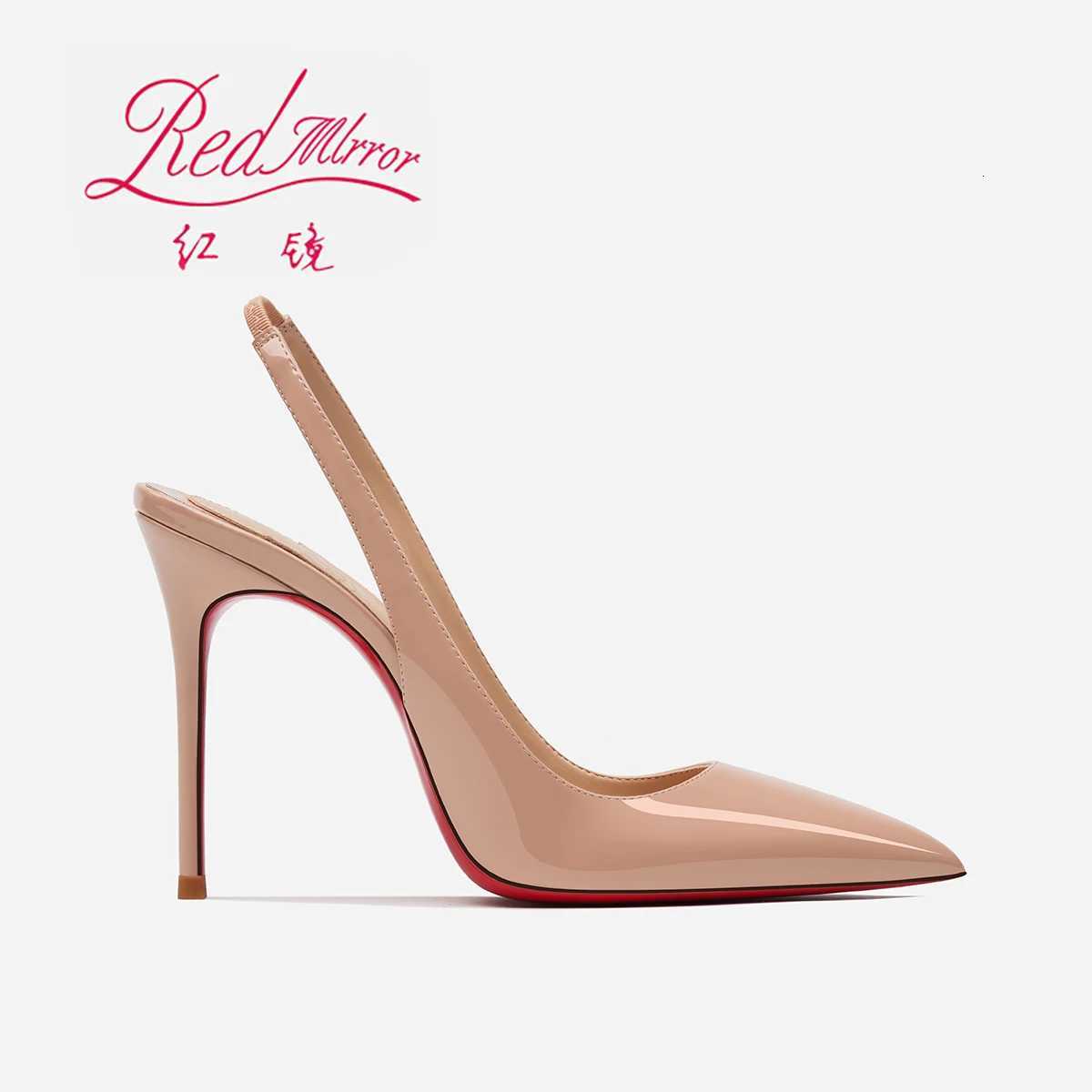 Sandals For Women 2025 Trend Luxury Red Bottoms High Heels Elegant Pointed Toe Stiletto Heels Summer Fashion Sexy Party Shoes W251104