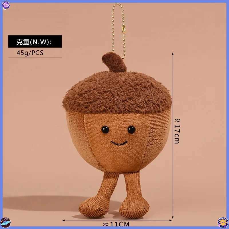 Cute plush doll pendant bag, in a storybook style, with food-shaped accessories and vegetable-shaped food designs C251104