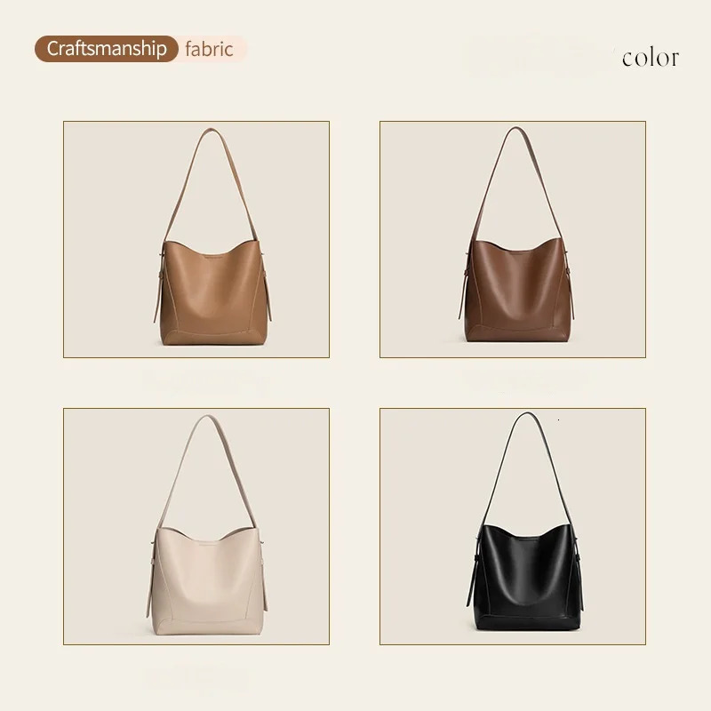 Fashion Womens Handbag Bucket Bag Large Capacity PU Leather Handbag High Quality Womens Shoulder Bag 250402