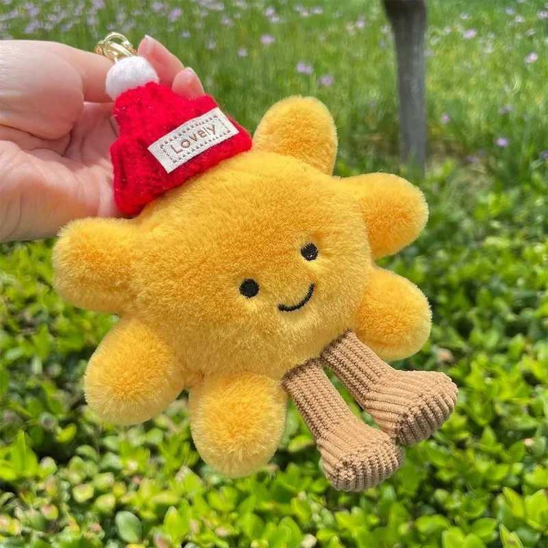 Super Cute Sunflower Pendant Keychain Cartoon Plush Pendant Decoration Plush Doll Toy Decoration Birthday Gift Toy Decoration C251104