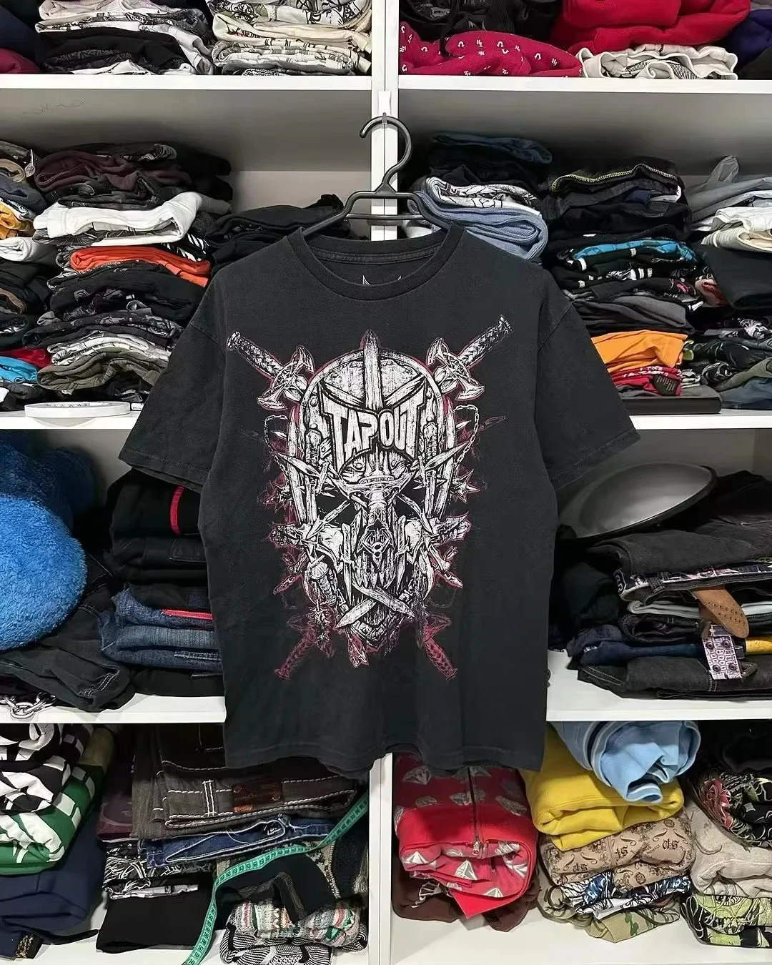 Y2k Pain Tshirt Hip Hop Skull Graphic Harajuku Super Large Mens Short Sleeve Gothic Street Clothing 250327