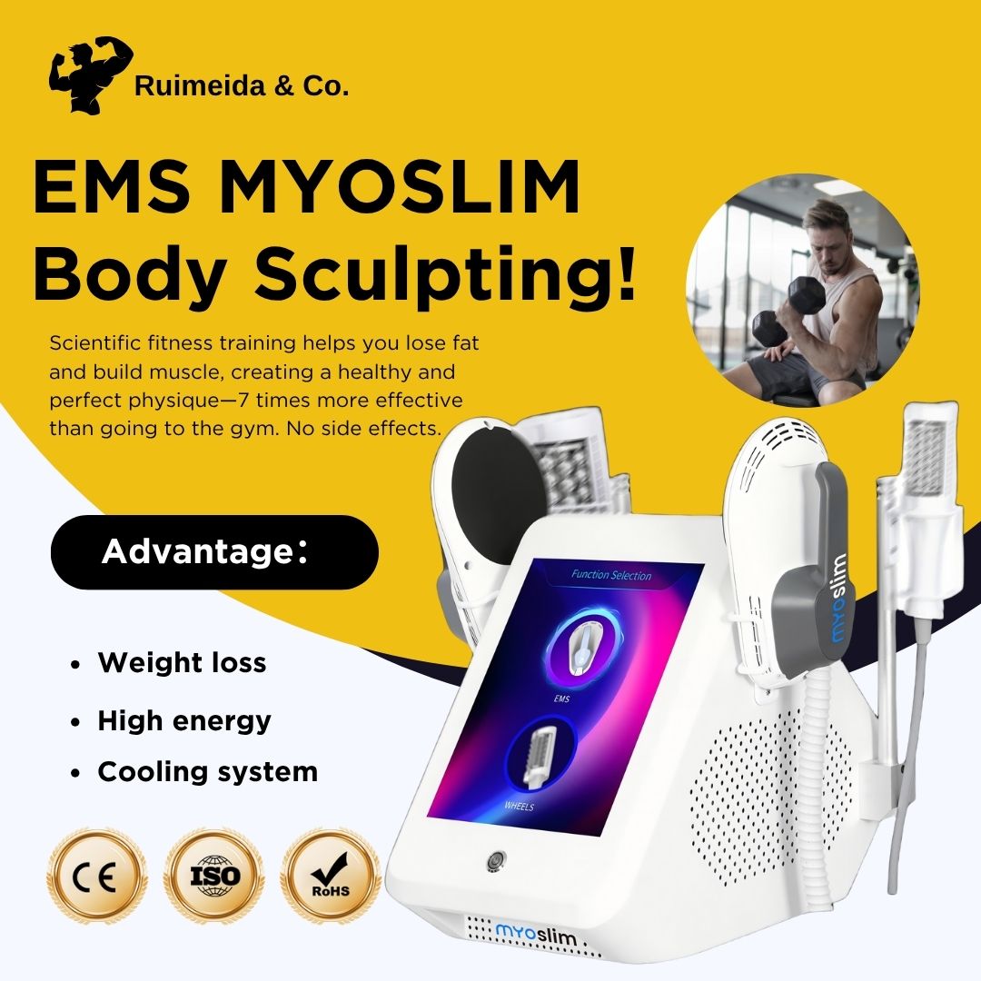 EMS 360° 2 in 1 Roller Body Contouring Machine MYOSLIM Fat Reduction Non-Invasive Sculpting Tighten Skin Beauty Spa Professional Equipment