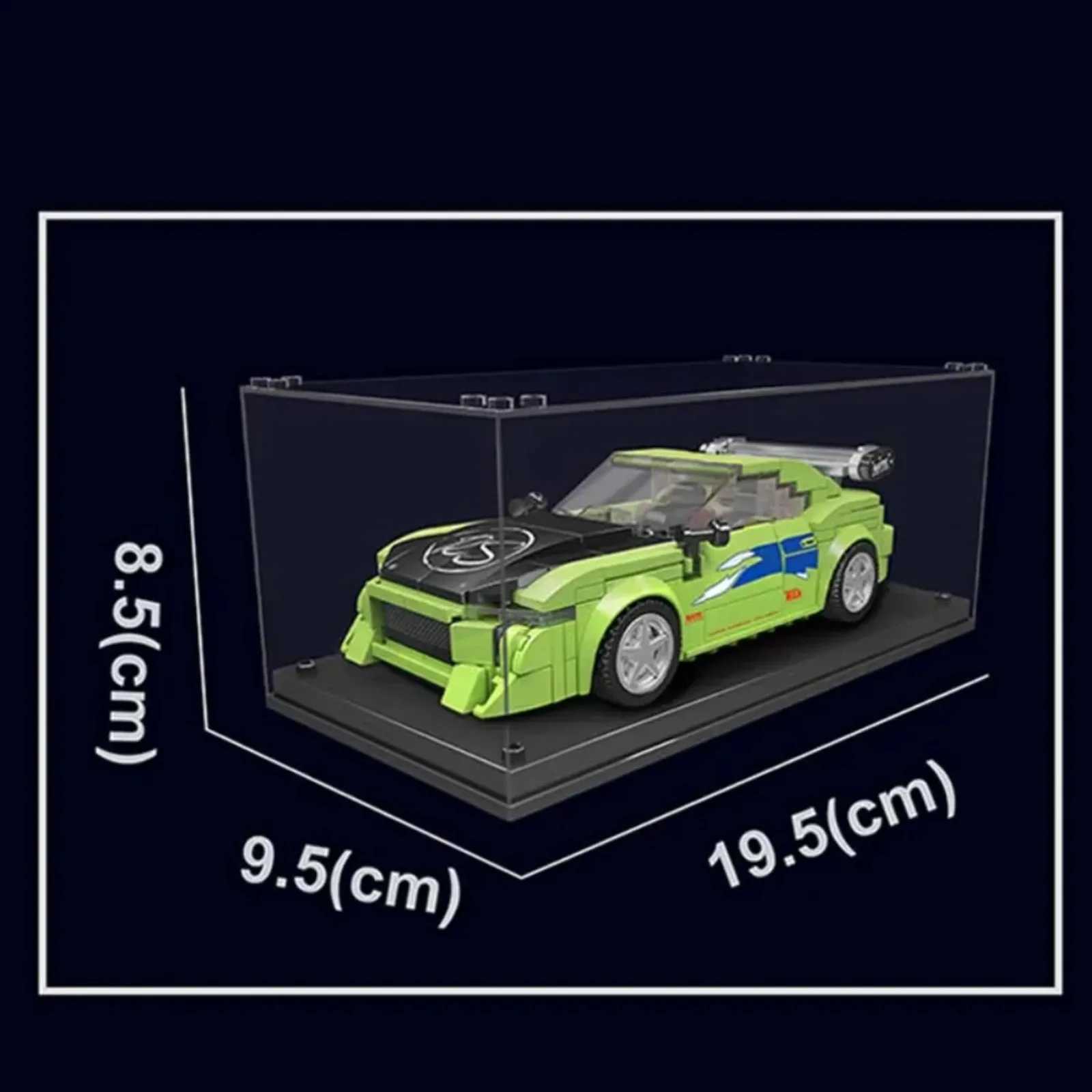 Mould King 27033 Racing Car Model Building Kit with Acrylic Display Case STEM Educational Toy Gift for Kids C251104