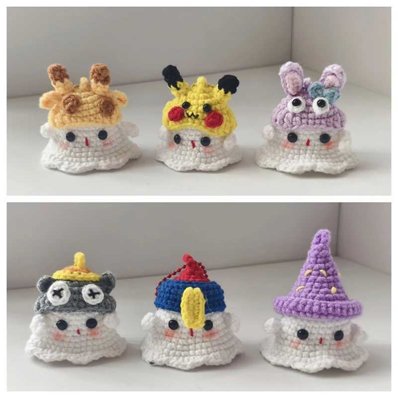 Cartoon Little Hand Woven Pendant Keychain Novelty Creative Car Keychain Backpack Decoration AccESSories Halloween GiftsW251103