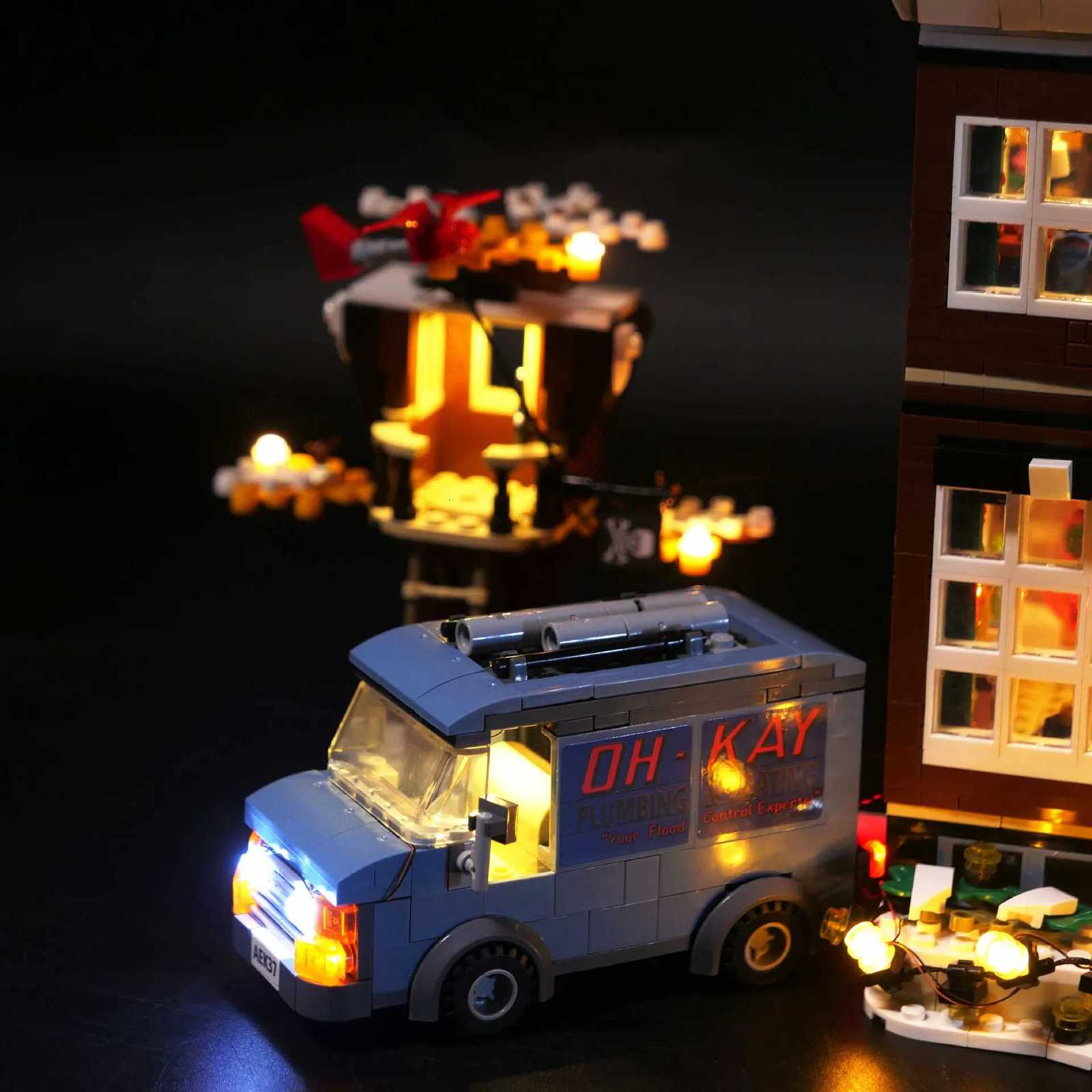 LED Lighting Kit Compatible with 21330 Home Alone House Building Blocks Model Remote Control Lamp Accessories Lights Only K251103