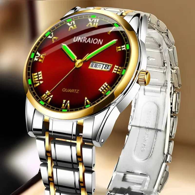 New Luminous Fully Automatic Mechanical Watch Mens Watch Dual Calendar Business Waterproof Multifunction Trendy Sports WatchT251104