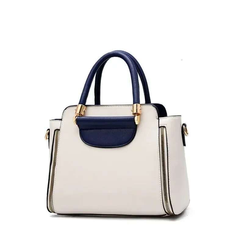 2025 New Fashionable Color Contrasting Handbag Striped Crossbody Bag Designer Women's Elegant Office and Work Bag Trendy Shoulder Bag2