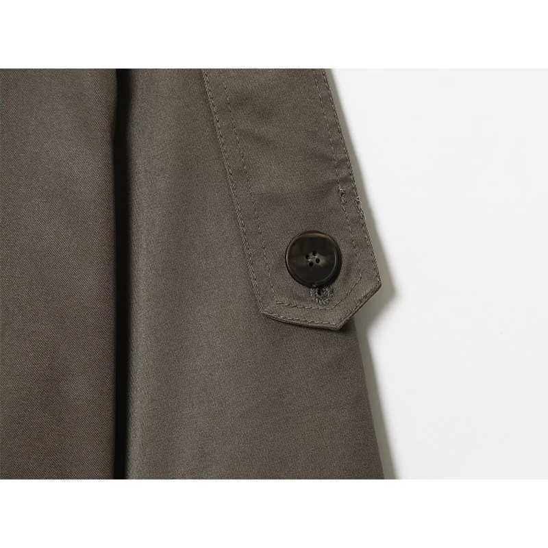 Womens Short Trench Coat Autumn Fashion Single Breasted Long Sleeve Trench Streetwear Female Outerwear Chic Tops J2511031