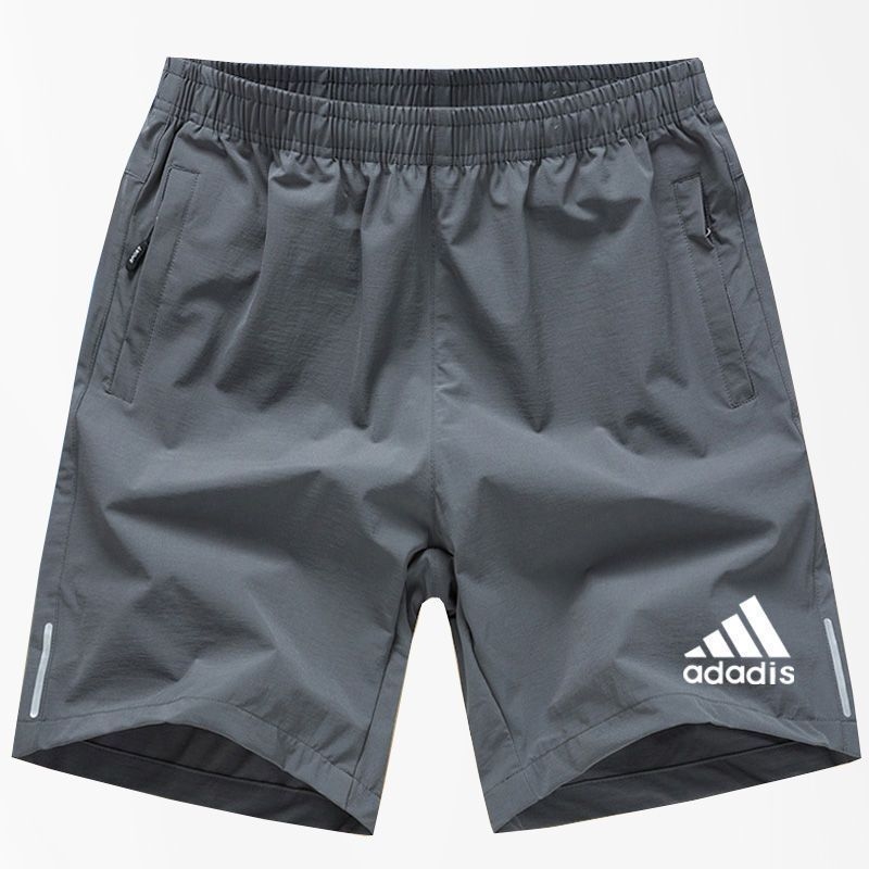 Sports casual shorts Men's summer wear ice silk quick drying five quarter pants loose plus size running fitness shorts men black gray blue