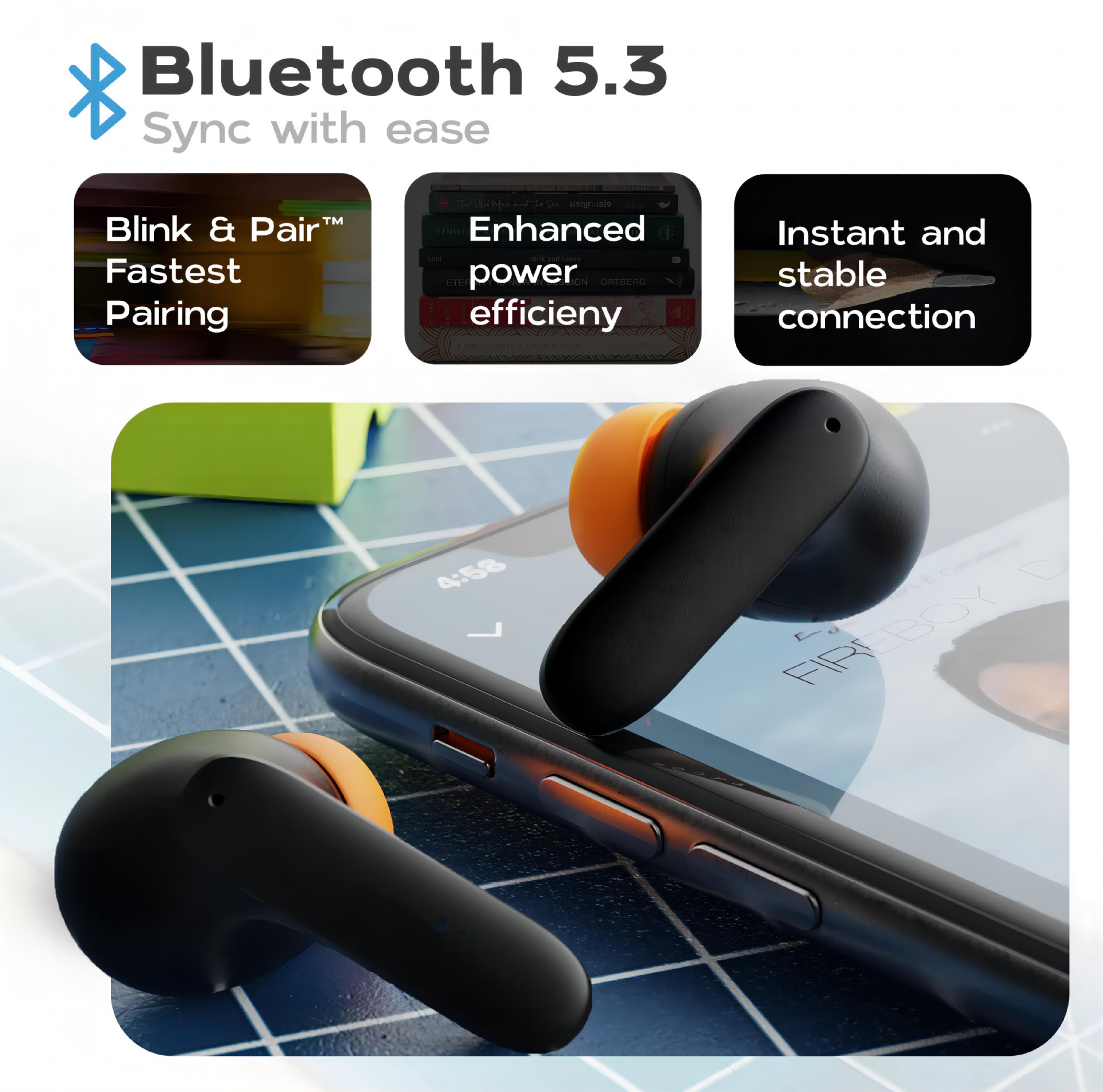 Yiwante Private Model Z40Pro Four microphone ENC Noise Reduction Low latency Dual Wireless TWS In ear Bluetooth Earphones