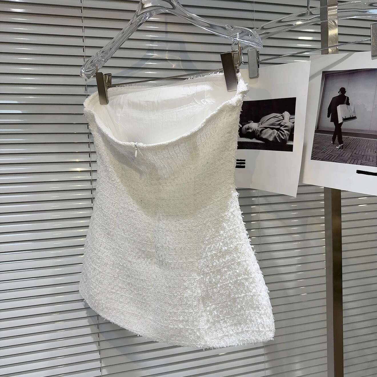 PREPOMP 2025 Spring New Arrival Sleeveless Strapless Tank Top Vest Bandage Shorts Two Piece Set Women Outfits Gt364