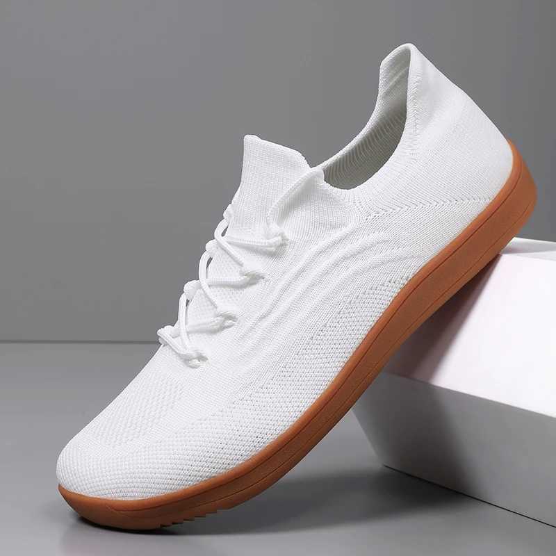 Mesh mens barefoot shoes breathable zero drop sole Casal sports shoes mens wide casual shoes Plus size 39-47 Z250403